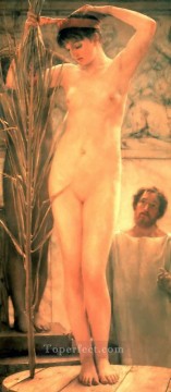 Sir Lawrence Alma Tadema Painting - A Sculptors Model Romanticism Sir Lawrence Alma Tadema